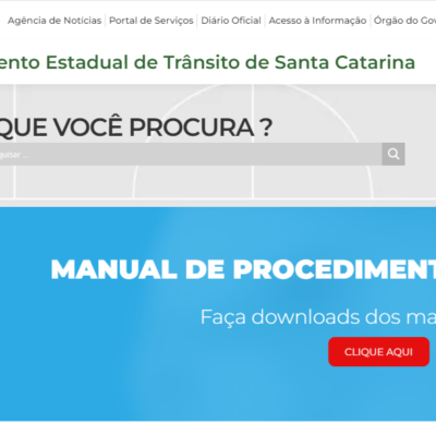 Manuais de procedimentos do Detran/SC garantem mais agilidade e eficiência.