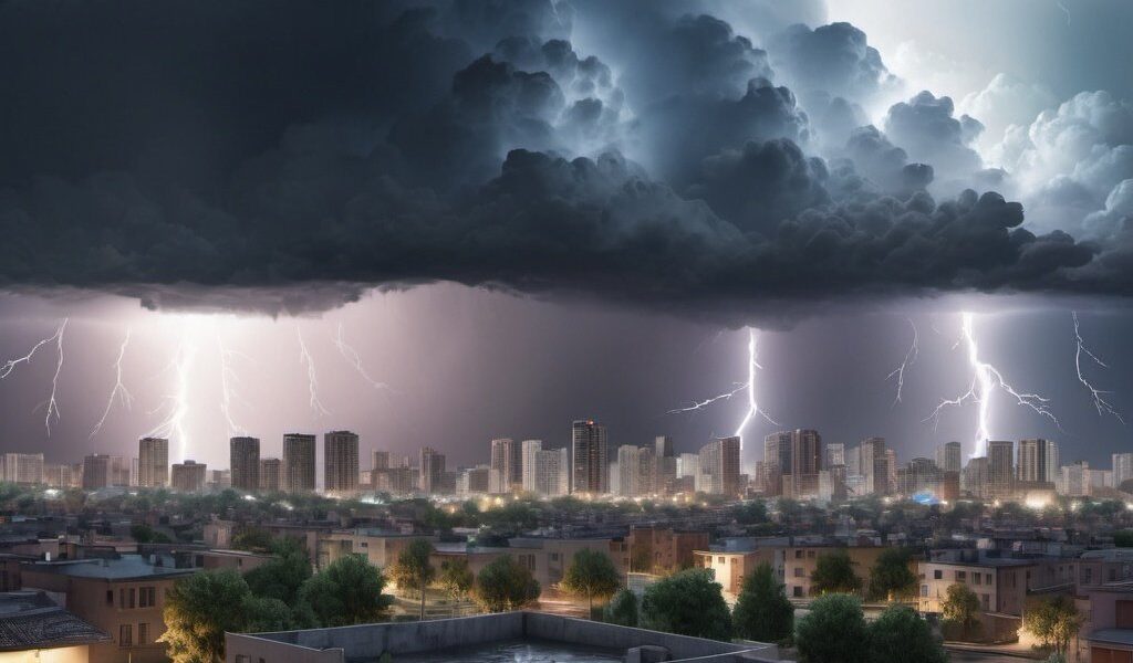 Chuva intensa e volumosa: Frente fria causa novos temporais em SC.